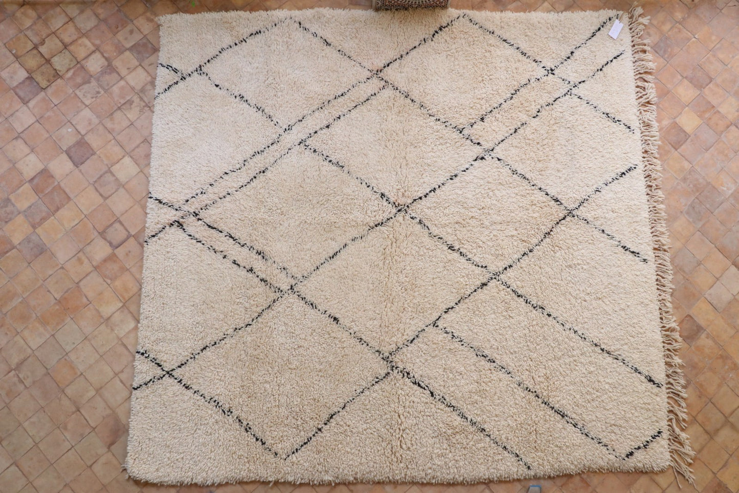 Beni Ourain Berber carpet Diamond 227x303 cm