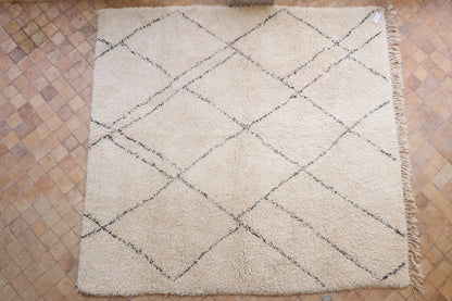 Beni Ourain Berber carpet Diamond 227x303 cm