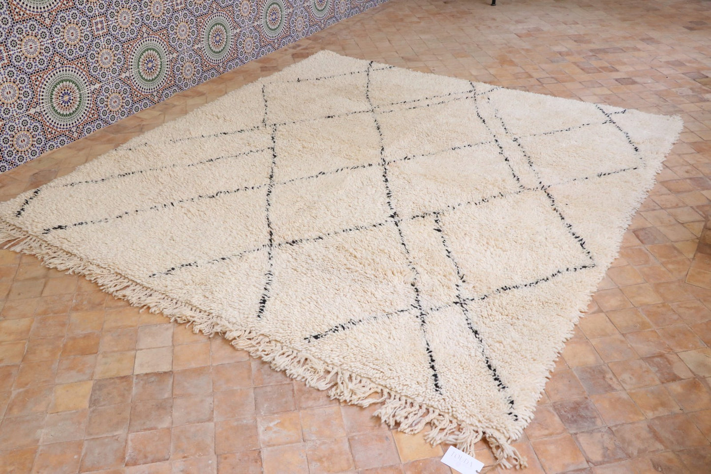 Beni Ourain Berber carpet Diamond 227x303 cm