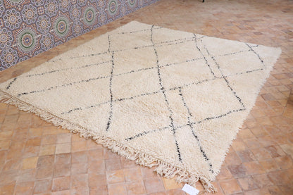 Beni Ourain Berber carpet Diamond 227x303 cm