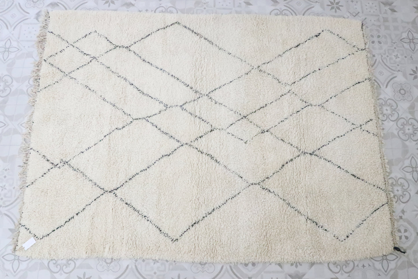 Beni Ourain Berber carpet Diamond 227x303 cm