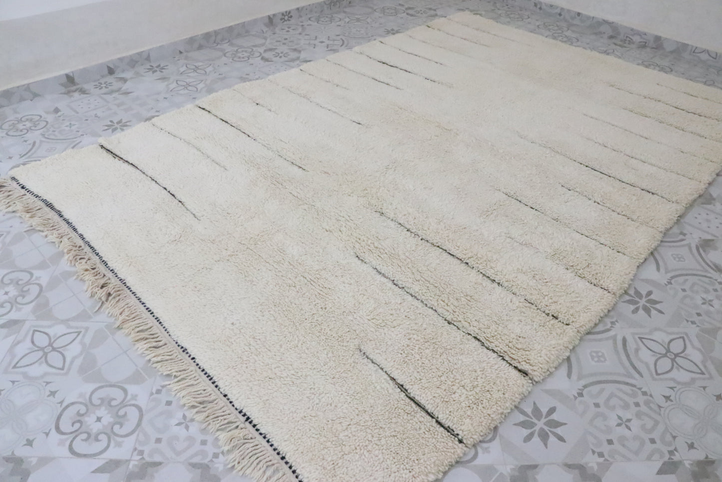 Beni Ourain Berber carpet Diamond 227x303 cm