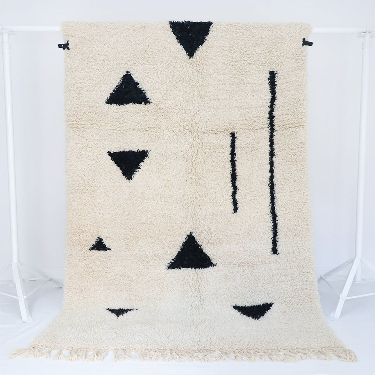 Berber carpet Beni Ourain Geometric from 60x90 cm